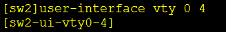 `user-interface vty 0 4`命令