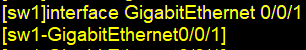 `interface GigabitEthernet 0/0/1`命令